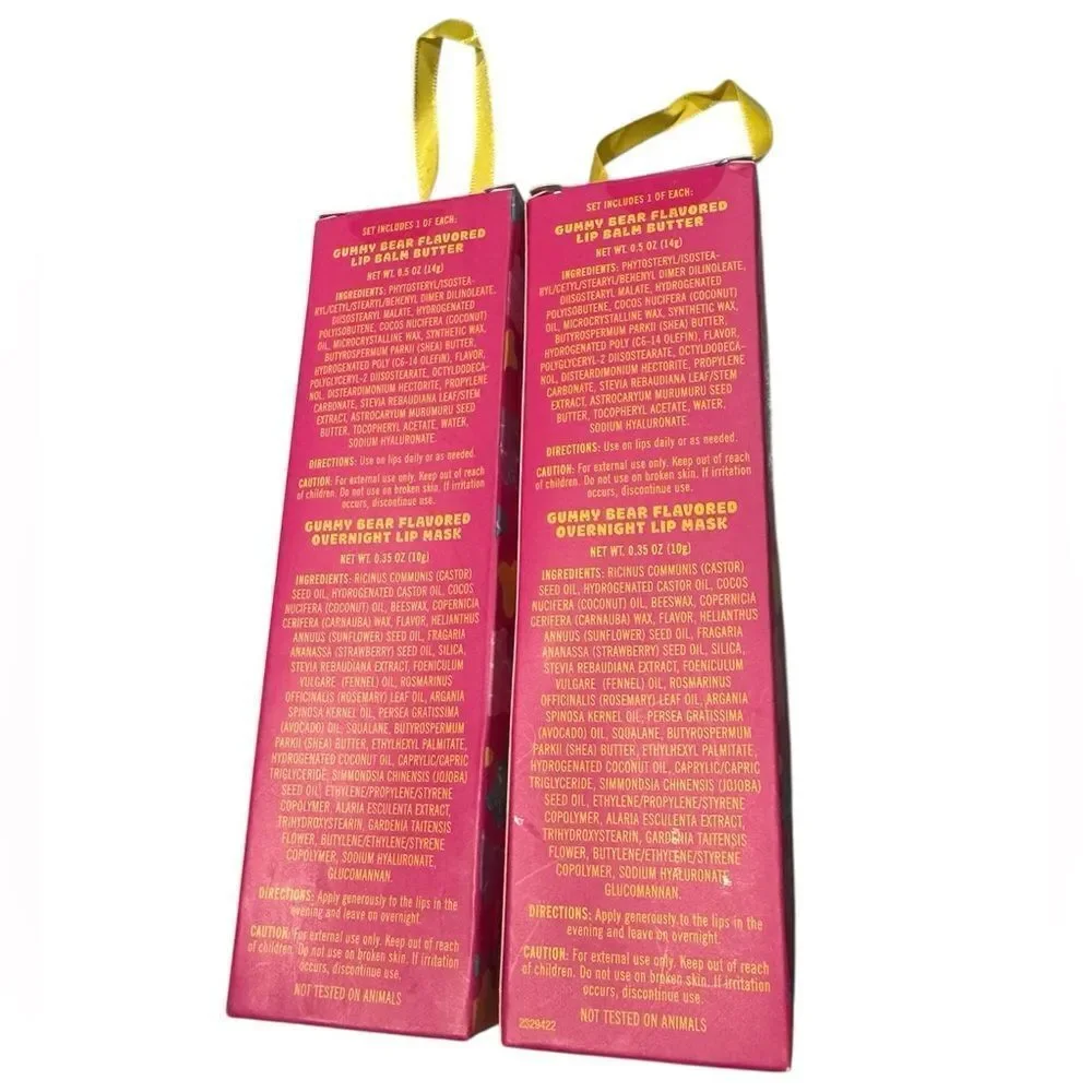 Trader Joe's Gummy Bear Flavored Lip Duo Set (Lot of 2)